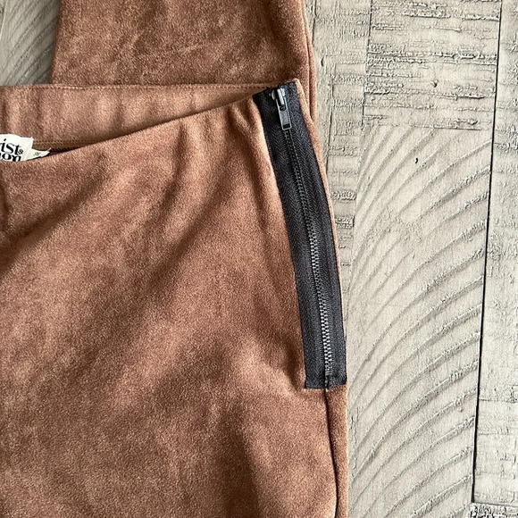 Twist & Tango Linda Trousers Brown Suede - Size 38 / Small - Picture 3 of 12
